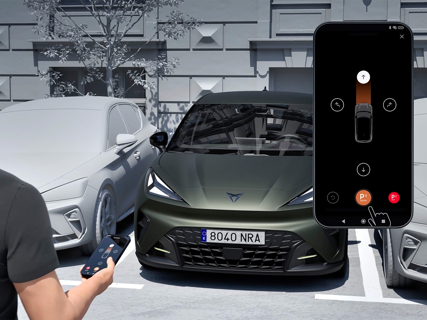 Parkeringssensoren til CUPRA Raval